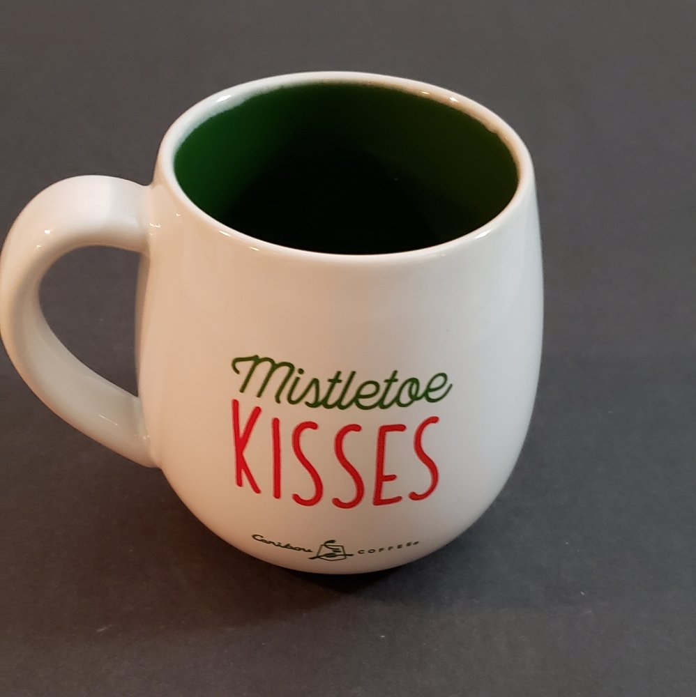 Caribou Coffee Mistletoe Kisses Mug 2018 - Picture 4 of 10